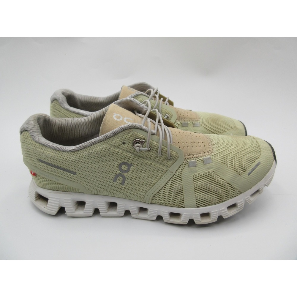 On Cloud Running Shoes Womens Size 9 Sage Beige Lightweight Speed Laces 59.98154